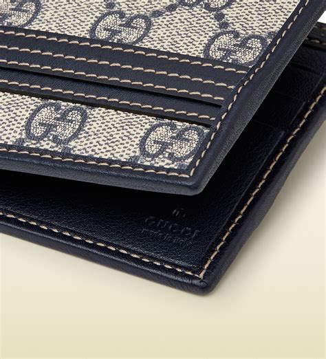 gucci canvas bifold wallet|gucci bifold wallet men.